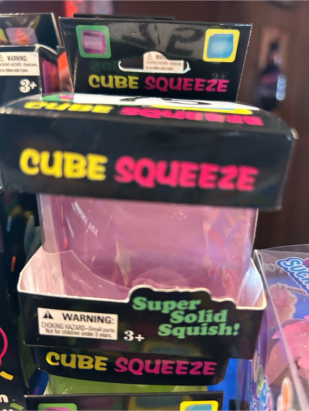 Squeeze Cube Pin Squeeze Squishy